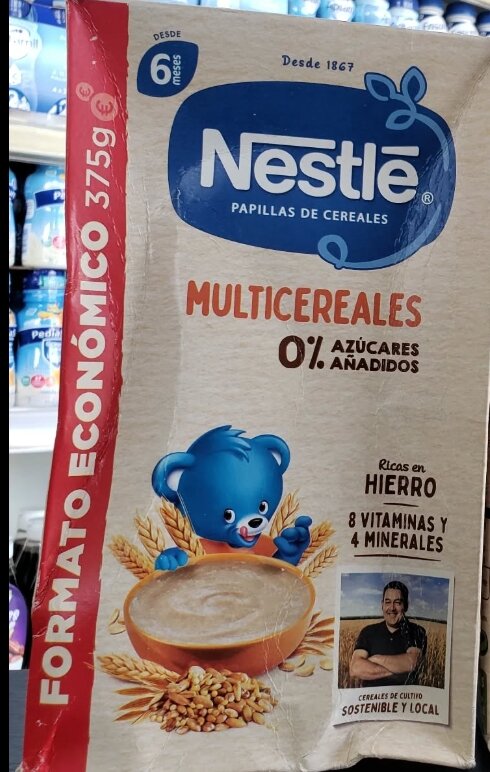 Nestle Multicereals & 8cereals available at DEARBABY SHOP⚡MULTICEREALES AZUCARES 07. ANADIDOS Ricas en HIERRO 8 VITAMINAS Y 4 MINERALES