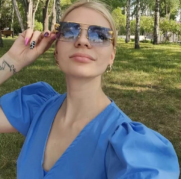 Vintage Rimless Square Sunglasses For Men & Women