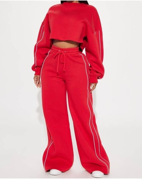 Ensemble de Survêtement Rouge Femme