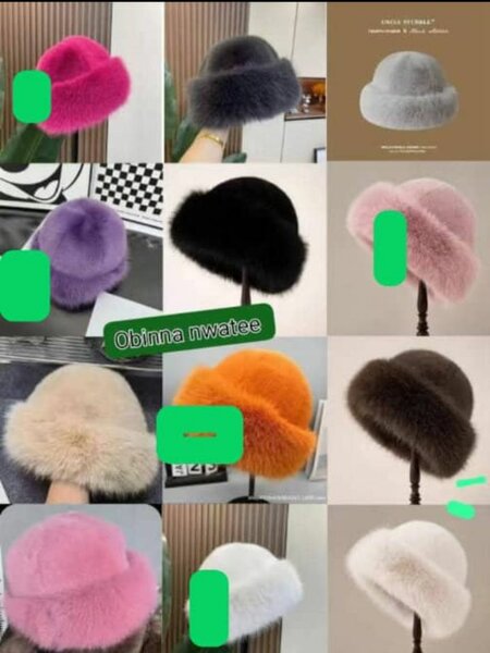 Chapeau en fausse fourrure élégante