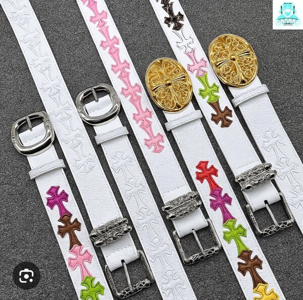 Ceintures en cuir multicolores