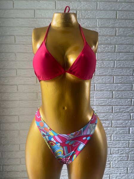 Bikini femme coloré