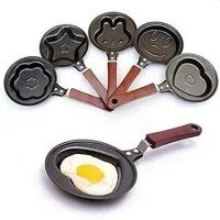 Creative Mini Nonstick Egg Frying Pan Different Shapes Heart Flower Star Fruit Shaped Egg Molds Mini Frying Pans