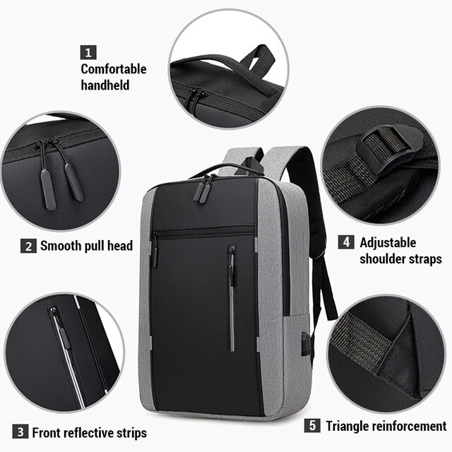 3 in 1 waterproof travel laptop backpack school bag