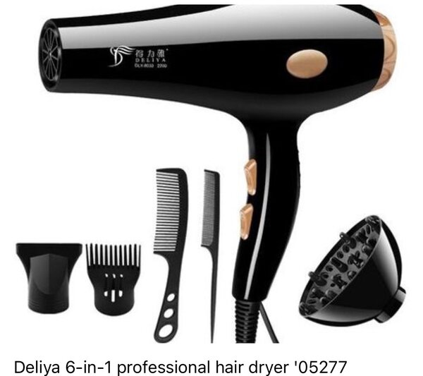 Deliya 6-in-1 professional hair dryer