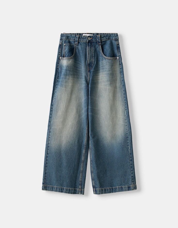 Blue baggy jeans