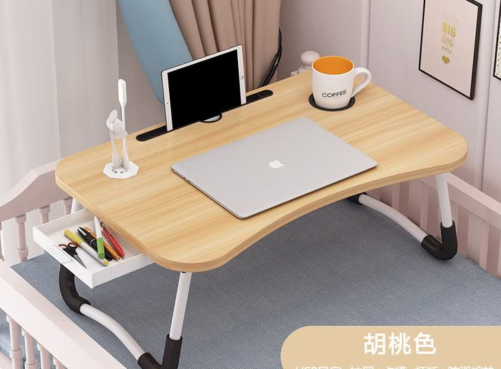 Affordable bed and laptop table