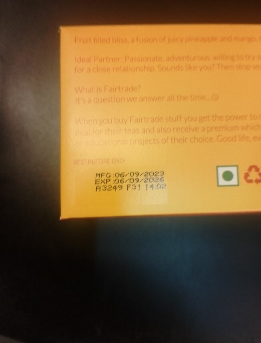 Thé Ananas Mangue Kericho Gold