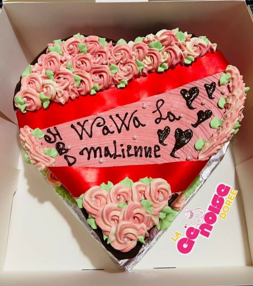 Gâteau Cœur Personnalisé