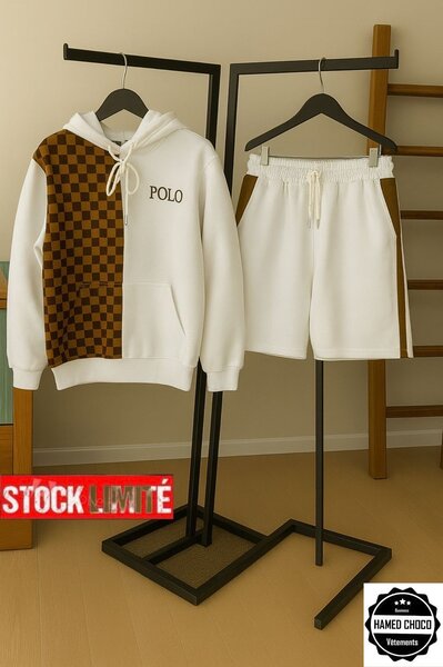 Ensemble Hoodies et Shorts Polo