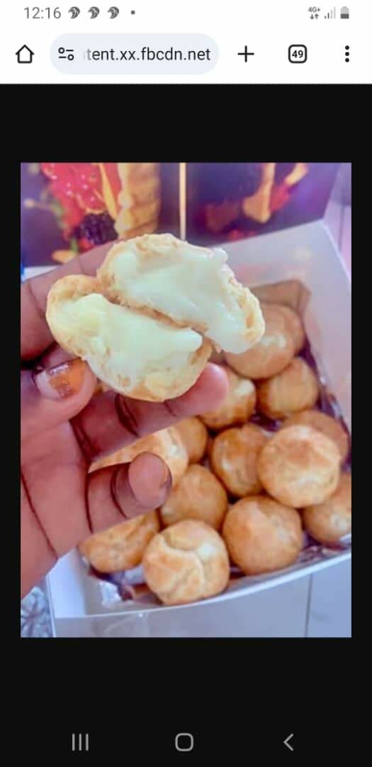 Pate a choux a la crème