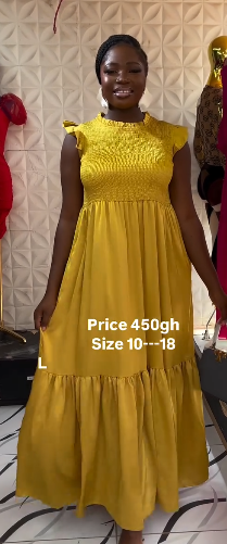 Women's dress in yellow