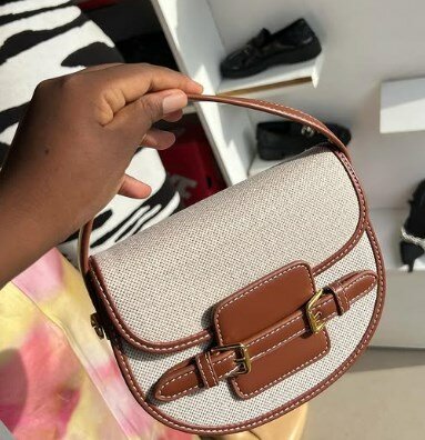 Crossbody bag grey-brown