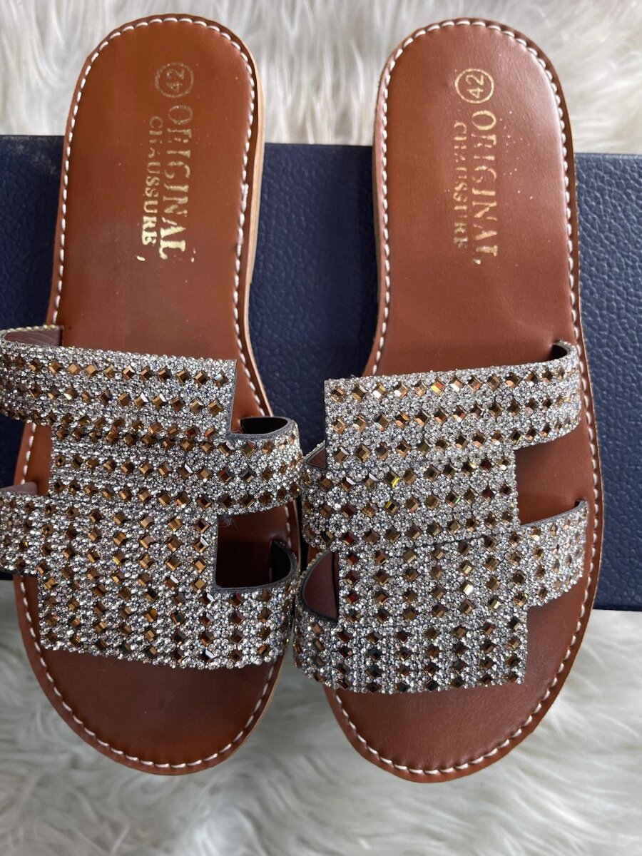 Sandales Femme Strass Étincelantes