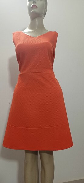 Robe sans manches orange