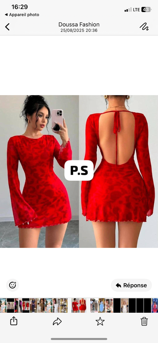 Robe à fleurs manche longue