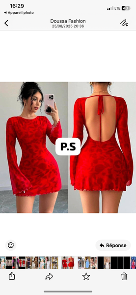 Robe à fleurs manche longue