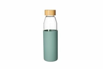 Borosilicate Bottle With Beach Wood Lid 24cm