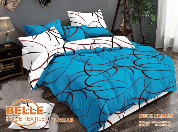 Parure de lit 2places en coton