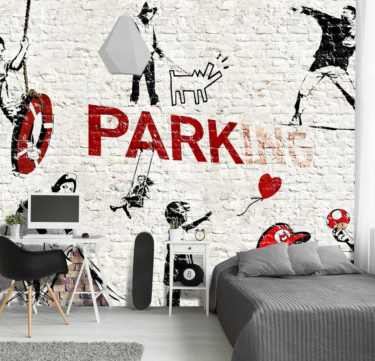 Papier peint graffiti urbain