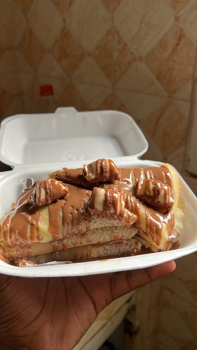 Crêpes au kinder Bueno