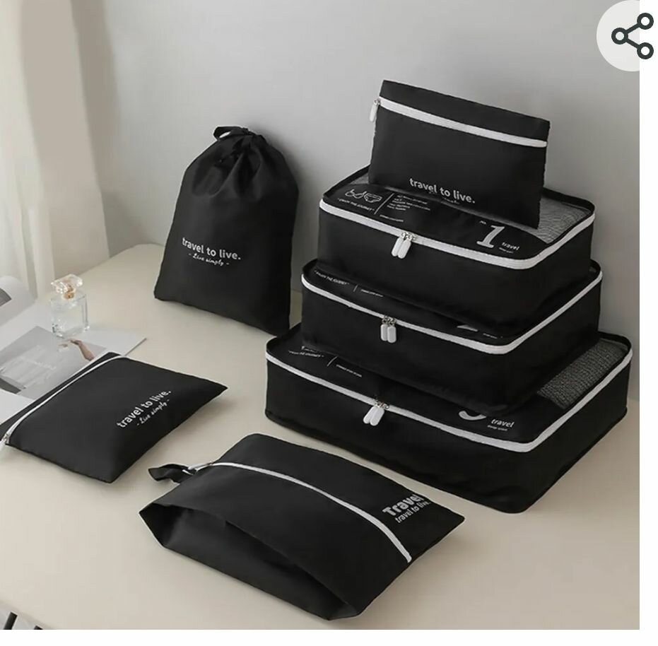 SAC RANGEMENT VALISE 7 PCS