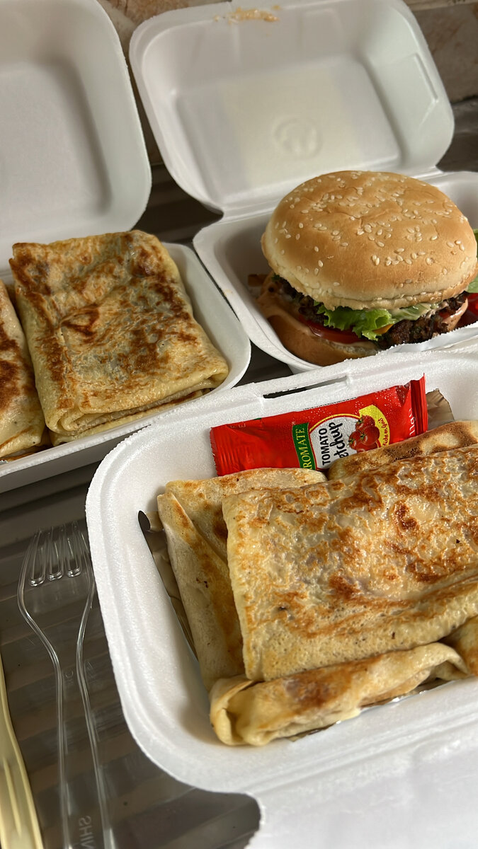 Gourmet Crepes & Burger Combo