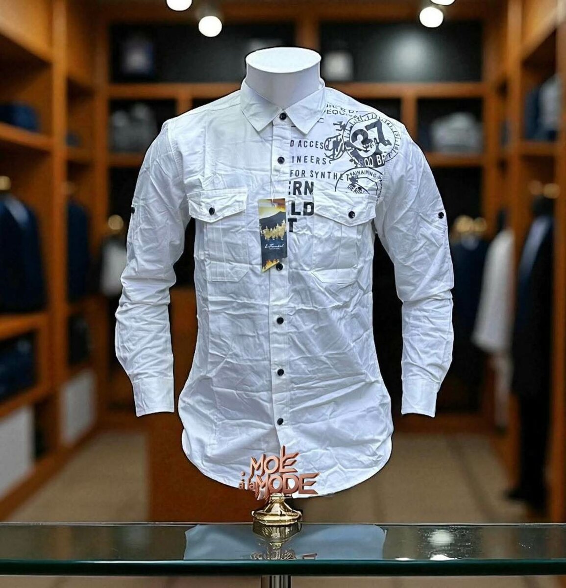 Chemise élégante homme casual