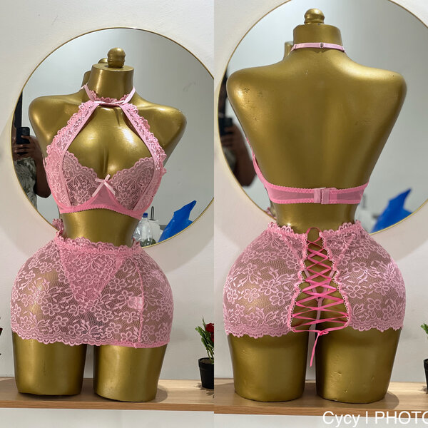 Body en dentelle sexy noir