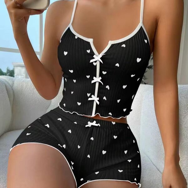 Pyjama court en coton doux