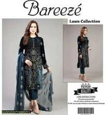 Bareeze lawn 3 pcs suit