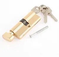 lock cylinder brass with 3 keys