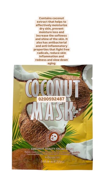 Coconut beauty facial mask