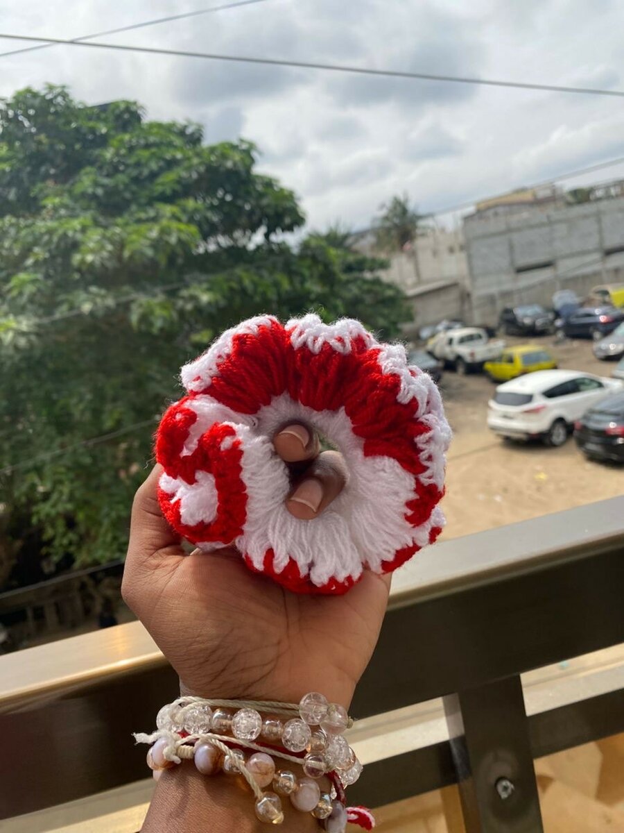 Chouchous en crochet colorés