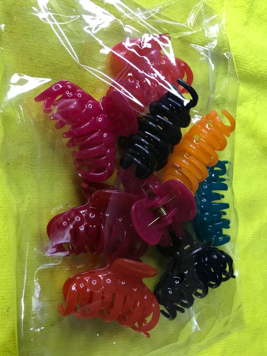 Lot de pinces à cheveux colorées