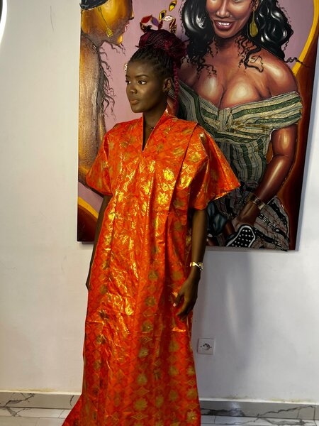 Boubou wax bazin riche