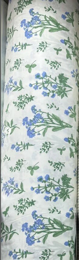 Хлопковая ткань сатинового переплетения