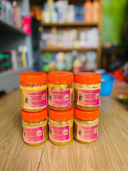 Turmeric scrub
