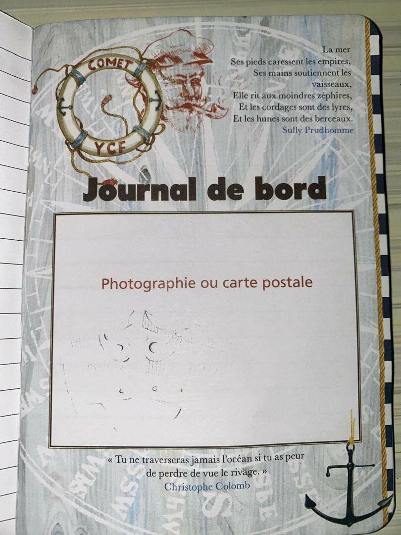 Carnet Voyage Marin