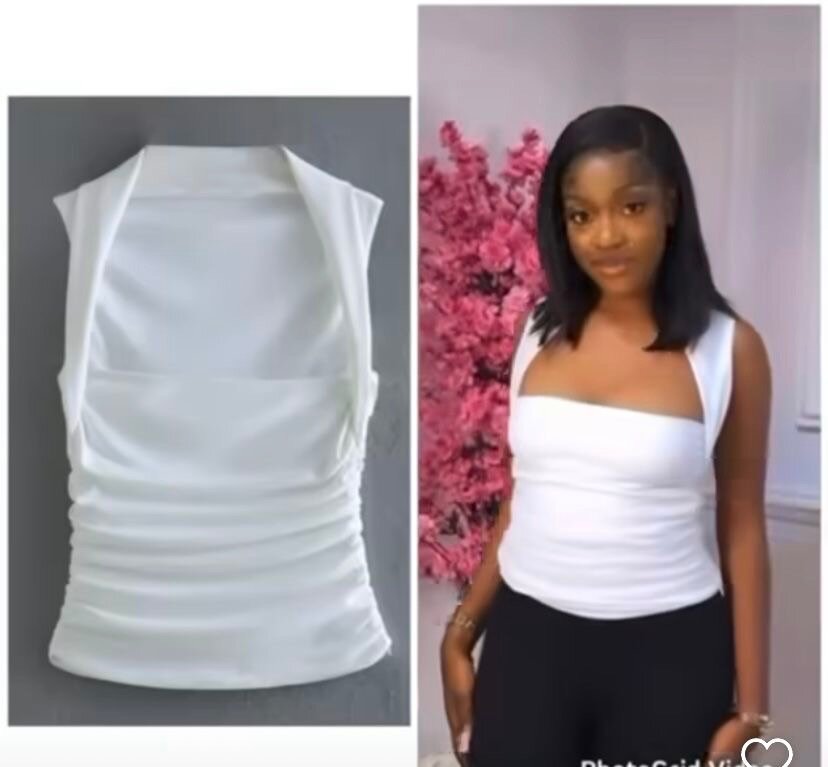 Top bustier sans bretelles