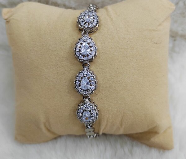 Bracelet en or plaque élégant