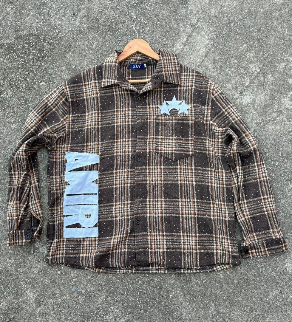 Chemise à carreaux vintage