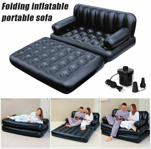 Canapé gonflable 5 en 2