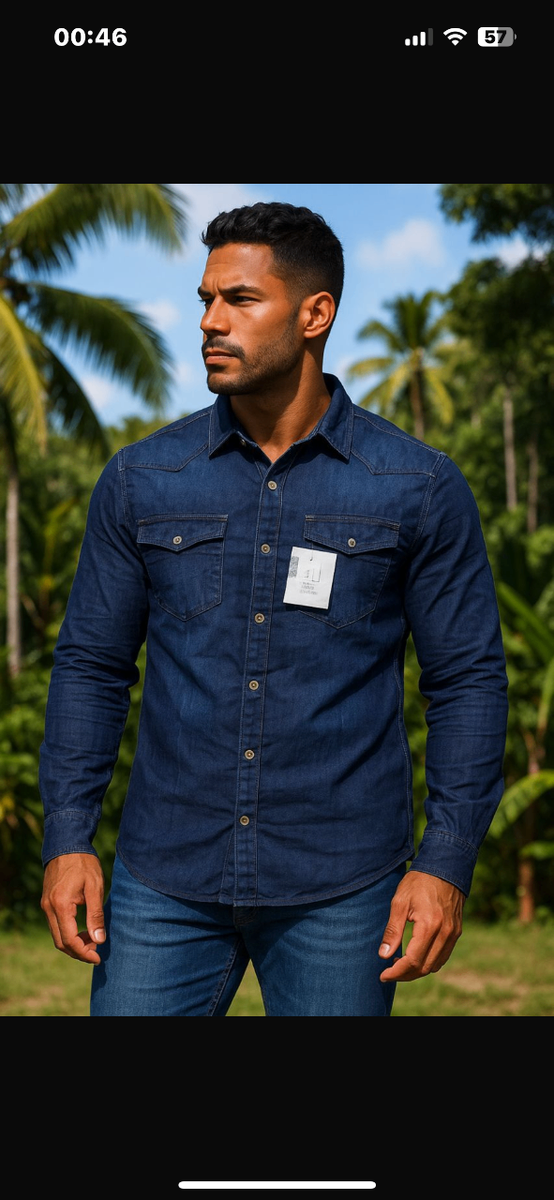 Chemise en Jean Homme Élégante
