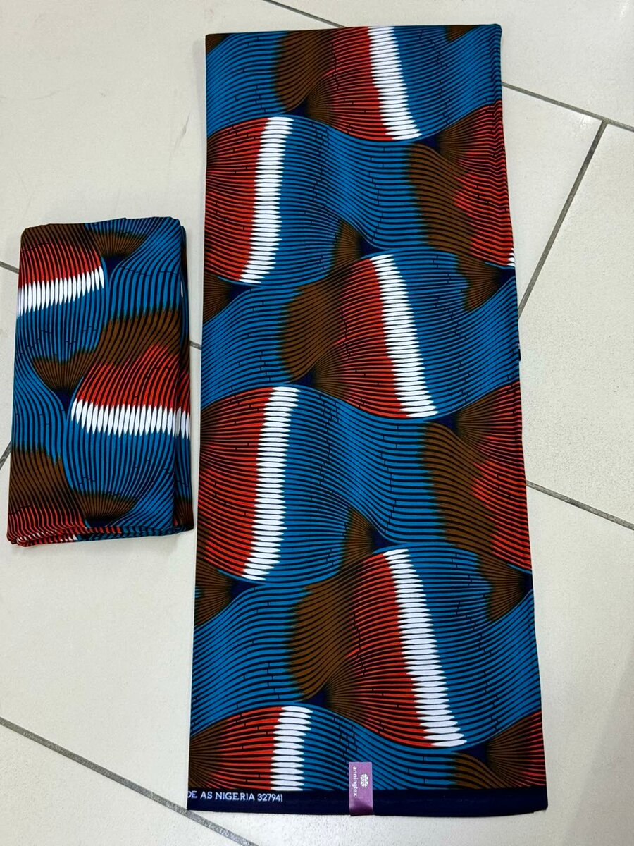 pagnes abstraction brun bleu rouge