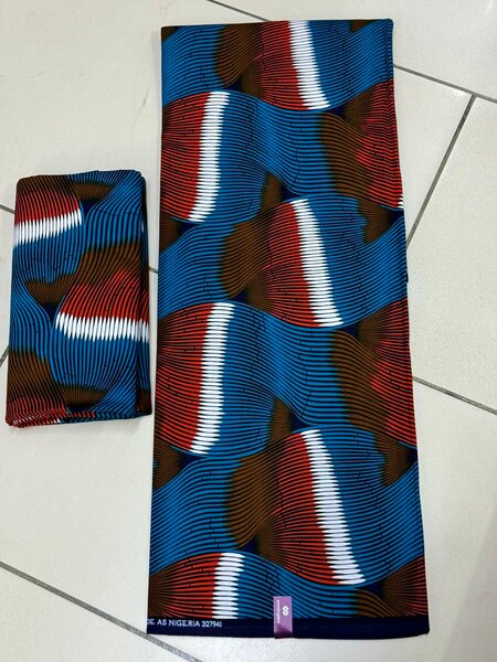 pagnes abstraction brun bleu rouge