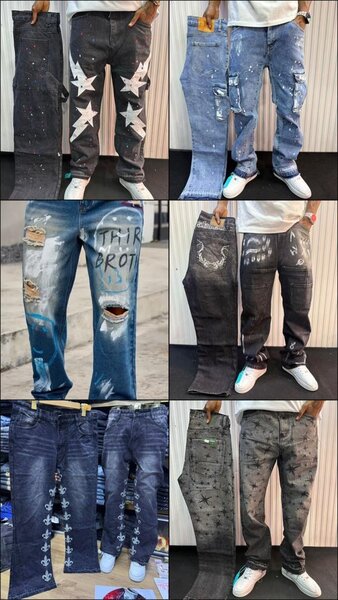 Jeans larges stylés pour hommes