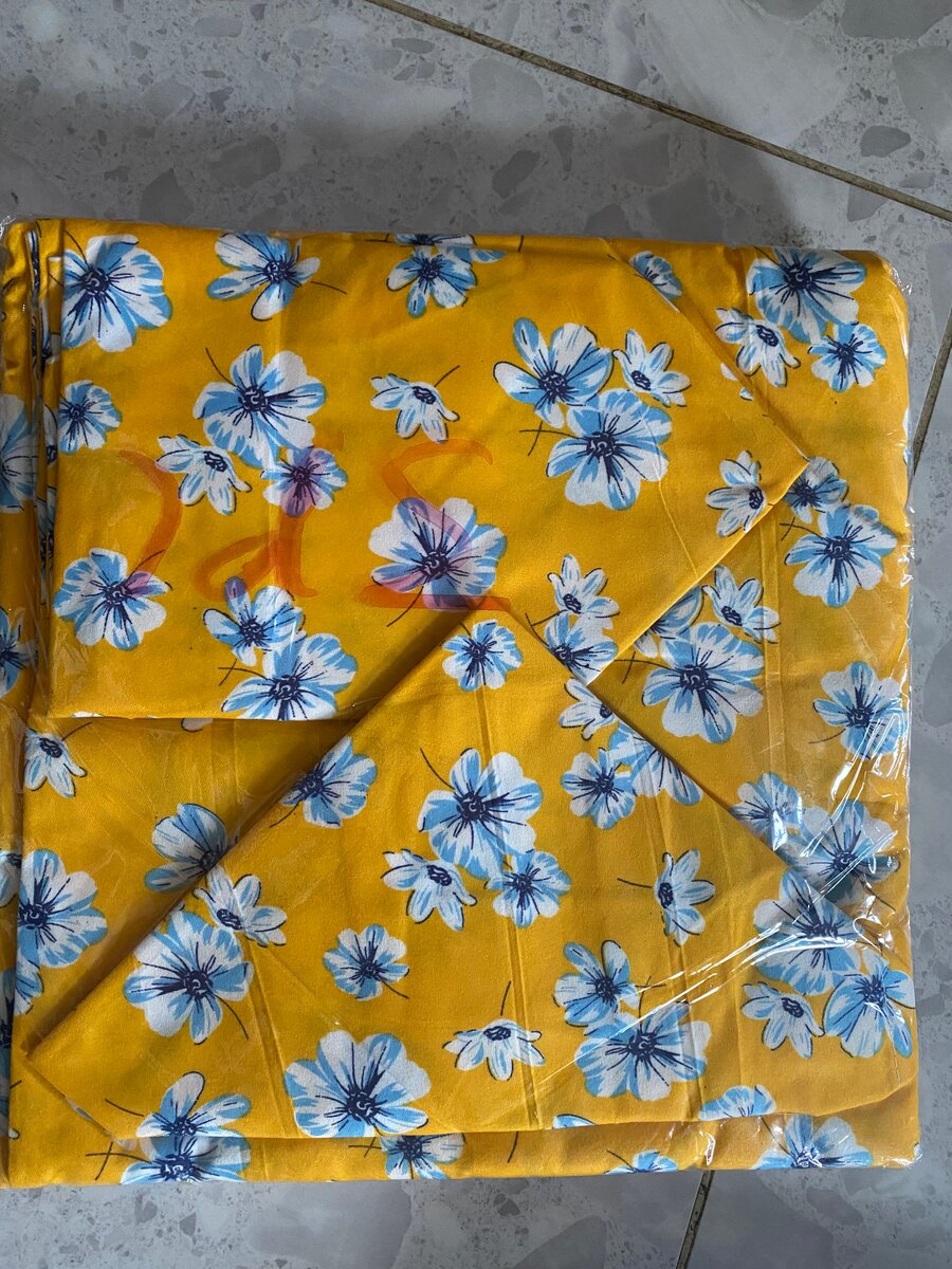 Parure de lit en coton motif floral