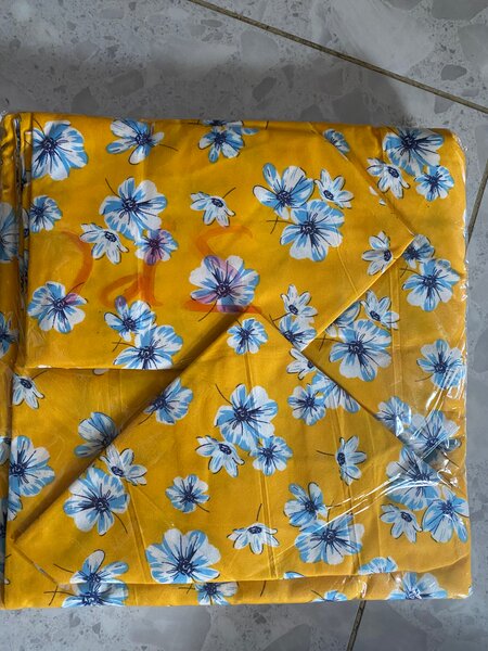 Parure de lit en coton motif floral