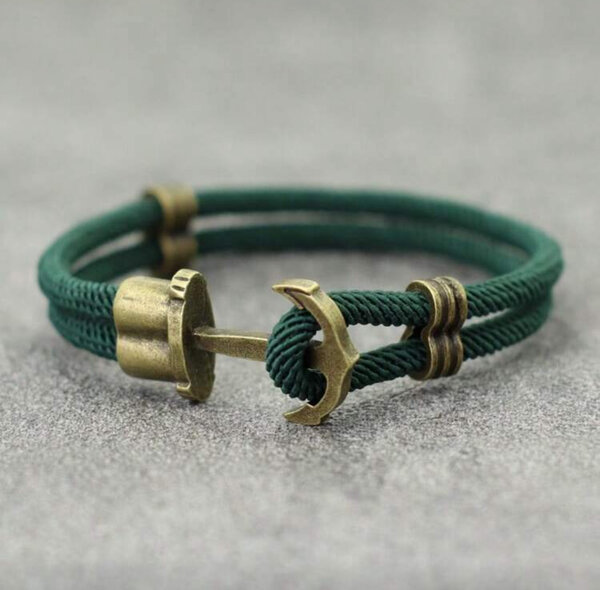 Bracelet en cuir pirate nautique